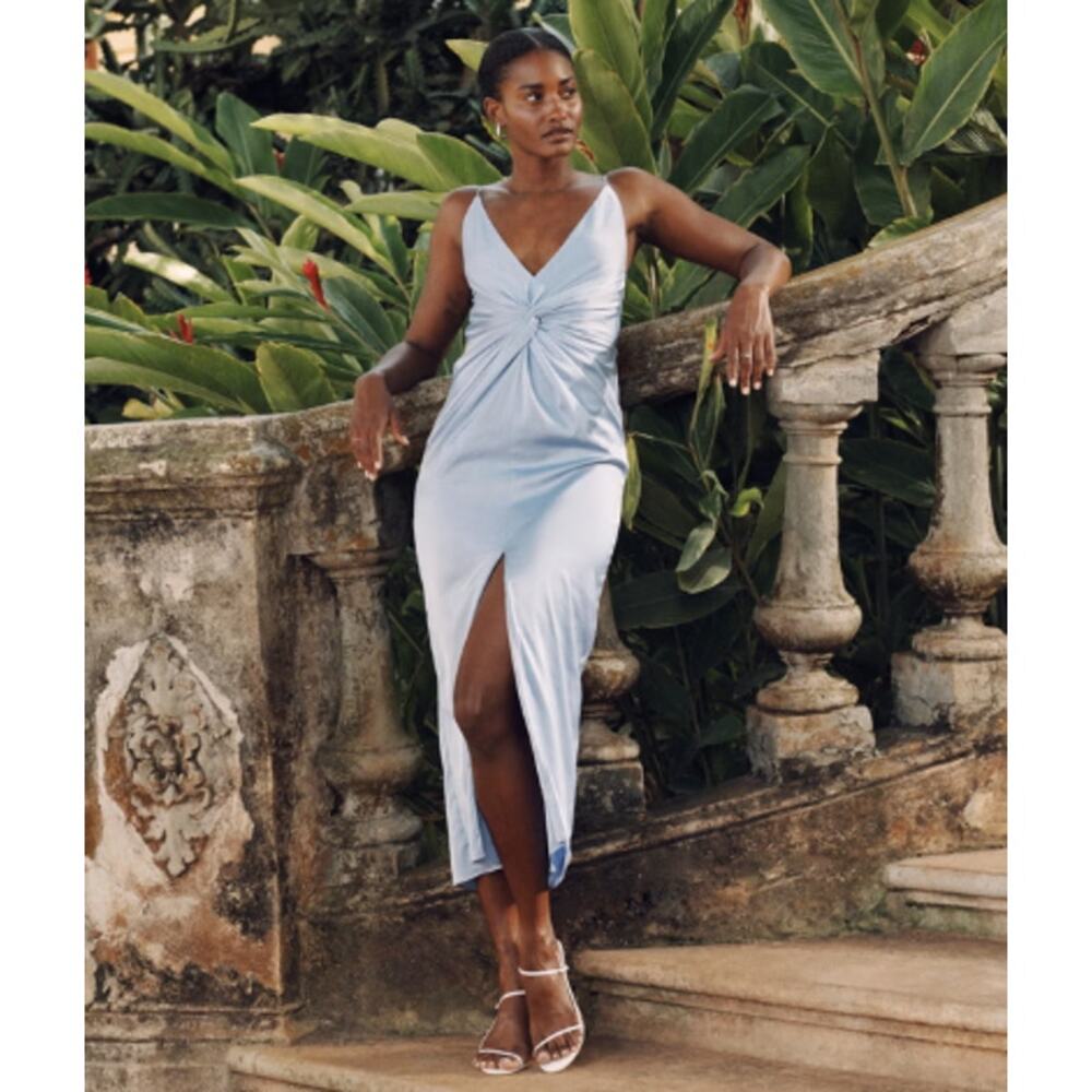 Abercrombie & Fitch Draped Twist-Front Maxi Dress… - image 2